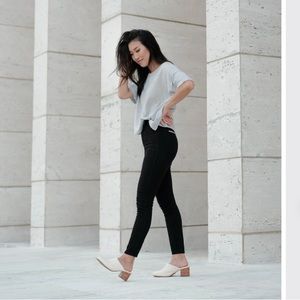 White Nisolo Mules.